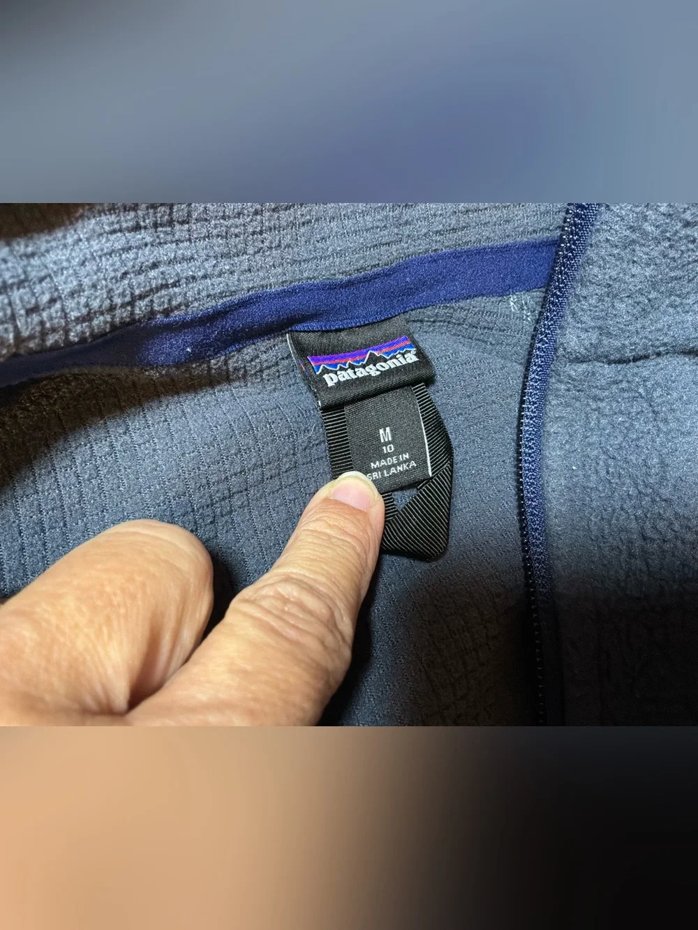 Patagonia gray & blue jacket boys size medium 10